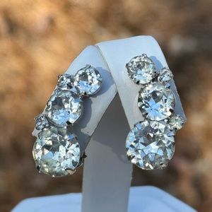 Vintage “Eisenberg” Rhinestone Earrings